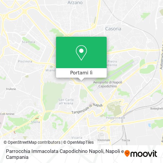 Mappa Parrocchia Immacolata Capodichino Napoli