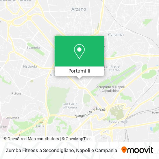 Mappa Zumba Fitness a Secondigliano