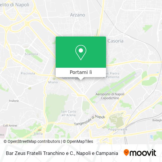 Mappa Bar Zeus Fratelli Tranchino e C.