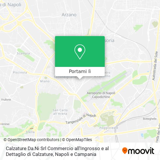 Mappa Calzature Da.Ni Srl Commercio all'Ingrosso e al Dettaglio di Calzature