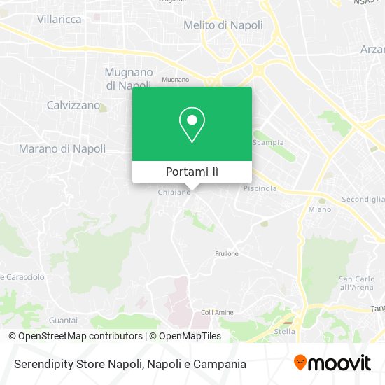 Mappa Serendipity Store Napoli