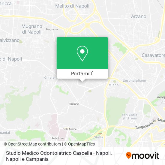 Mappa Studio Medico Odontoiatrico Cascella - Napoli