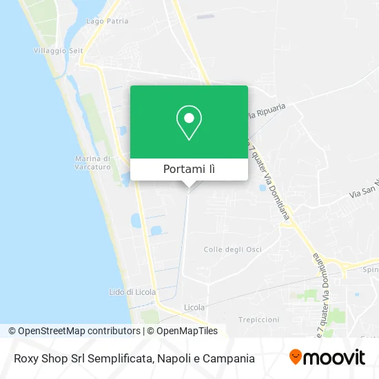 Mappa Roxy Shop Srl Semplificata