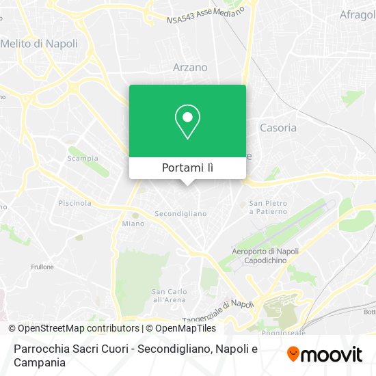 Mappa Parrocchia Sacri Cuori - Secondigliano