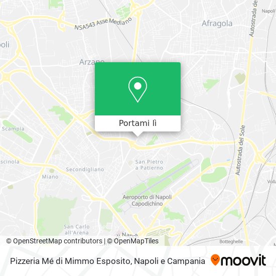 Mappa Pizzeria Mé di Mimmo Esposito