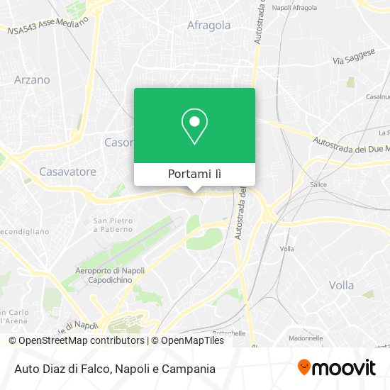 Mappa Auto Diaz di Falco