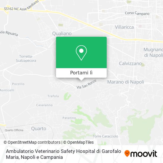 Mappa Ambulatorio Veterinario Safety Hospital di Garofalo Maria