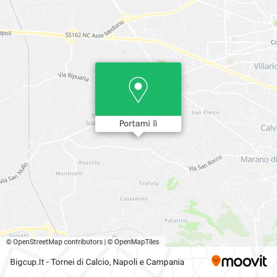 Mappa Bigcup.It - Tornei di Calcio