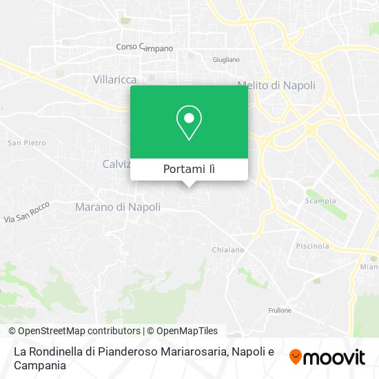 Mappa La Rondinella di Pianderoso Mariarosaria