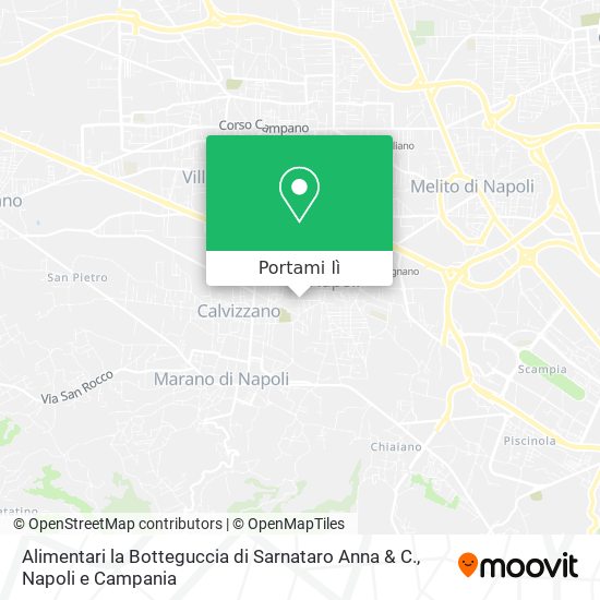 Mappa Alimentari la Botteguccia di Sarnataro Anna & C.