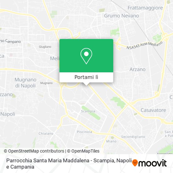 Mappa Parrocchia Santa Maria Maddalena - Scampia