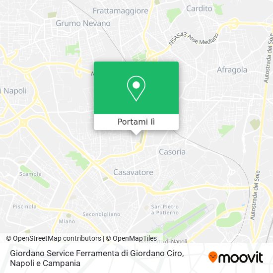 Mappa Giordano Service Ferramenta di Giordano Ciro