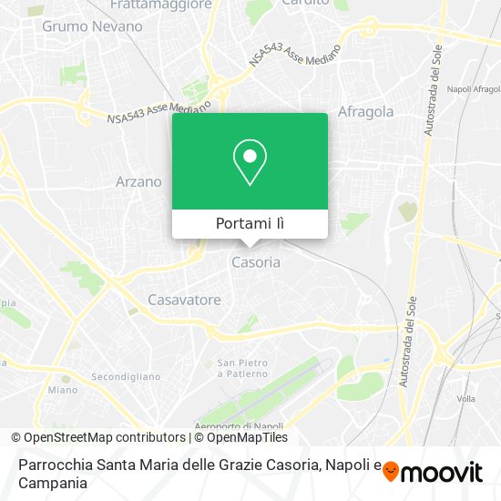 Mappa Parrocchia Santa Maria delle Grazie Casoria