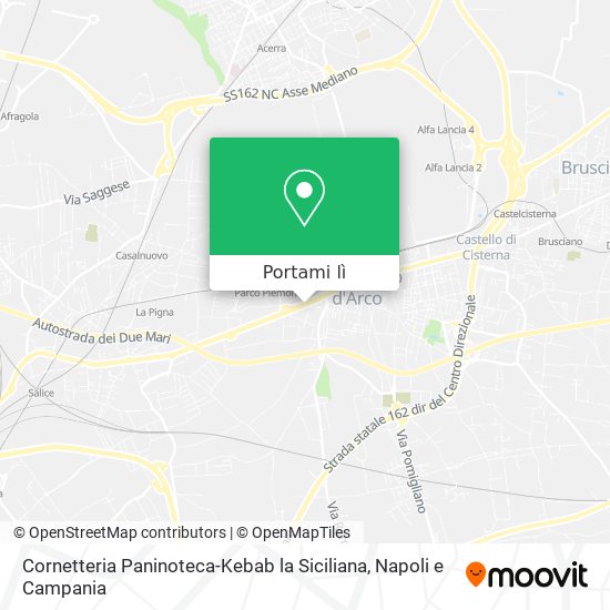 Mappa Cornetteria Paninoteca-Kebab la Siciliana