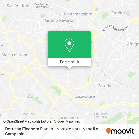 Mappa Dott.ssa Eleonora Fiorillo - Nutrizionista