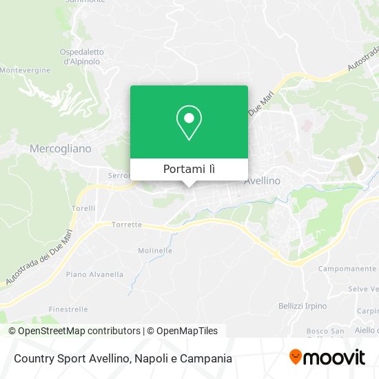 Mappa Country Sport Avellino