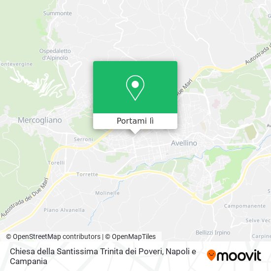 Mappa Chiesa della Santissima Trinita dei Poveri