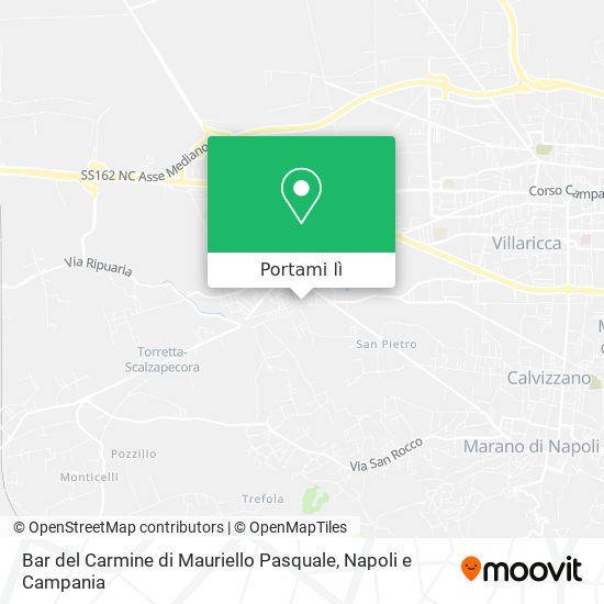 Mappa Bar del Carmine di Mauriello Pasquale