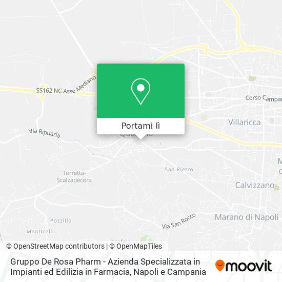 Mappa Gruppo De Rosa Pharm - Azienda Specializzata in Impianti ed Edilizia in Farmacia