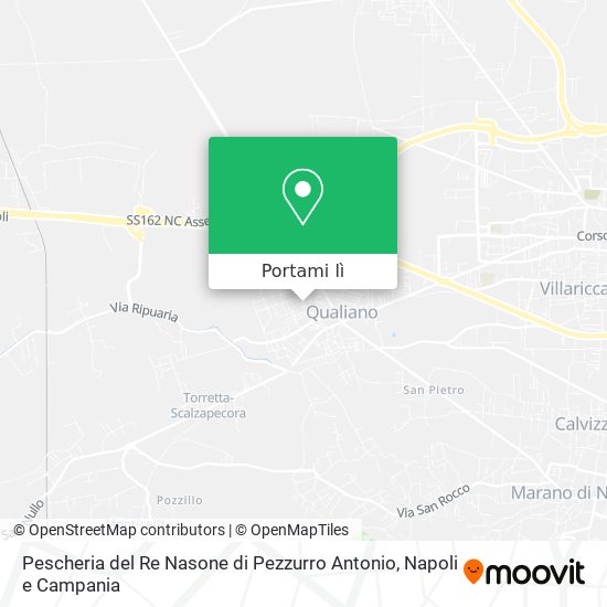 Mappa Pescheria del Re Nasone di Pezzurro Antonio