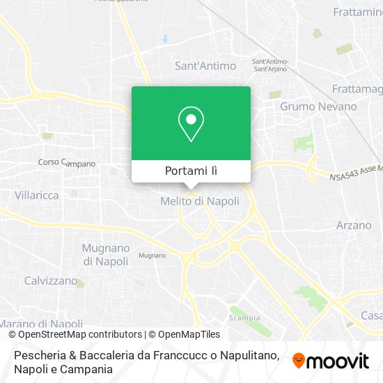 Mappa Pescheria & Baccaleria da Franccucc o Napulitano