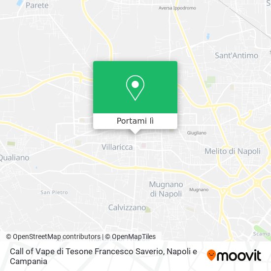 Mappa Call of Vape di Tesone Francesco Saverio