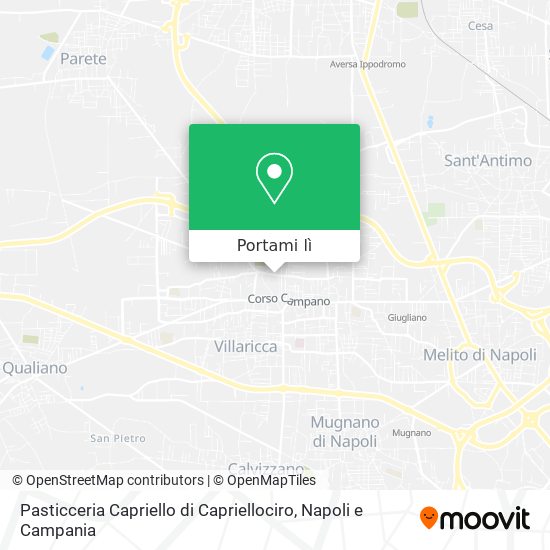 Mappa Pasticceria Capriello di Capriellociro