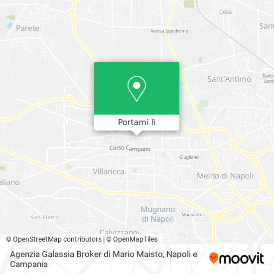 Mappa Agenzia Galassia Broker di Mario Maisto