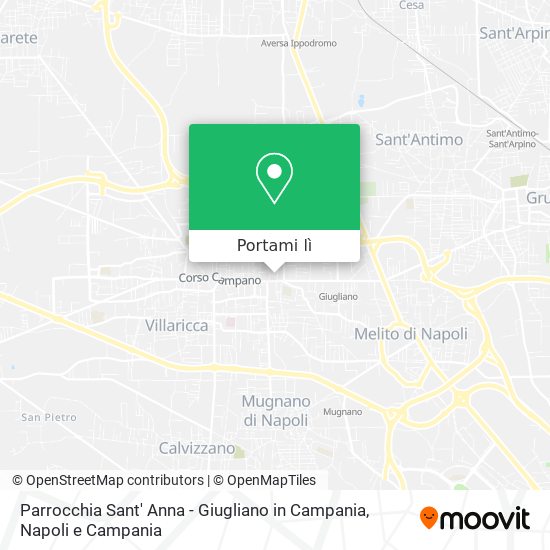 Mappa Parrocchia Sant' Anna - Giugliano in Campania