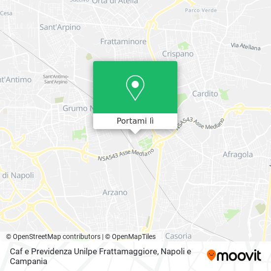 Mappa Caf e Previdenza Unilpe Frattamaggiore