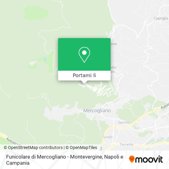 Mappa Funicolare di Mercogliano - Montevergine