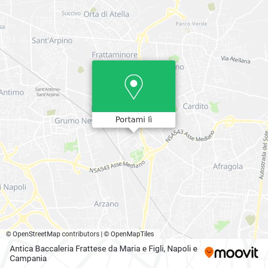 Mappa Antica Baccaleria Frattese da Maria e Figli