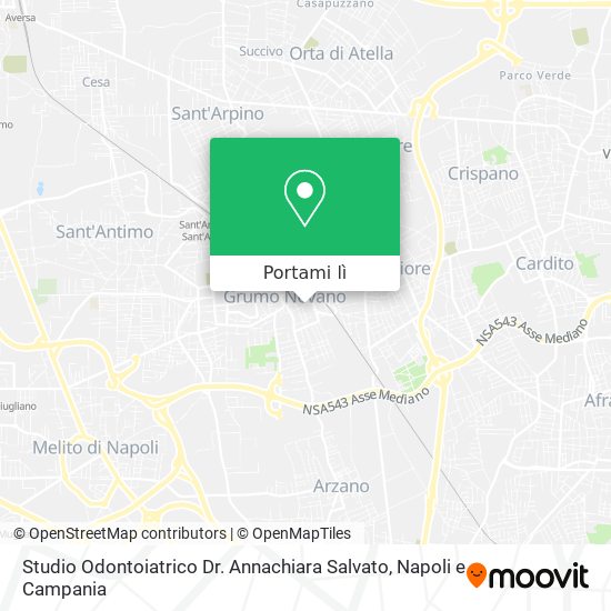 Mappa Studio Odontoiatrico Dr. Annachiara Salvato