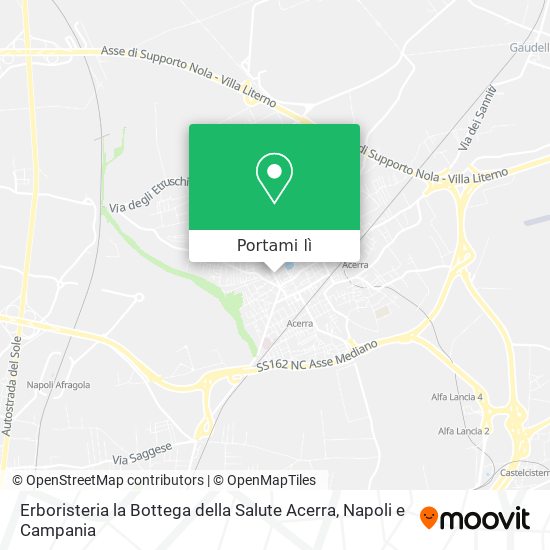 Mappa Erboristeria la Bottega della Salute Acerra