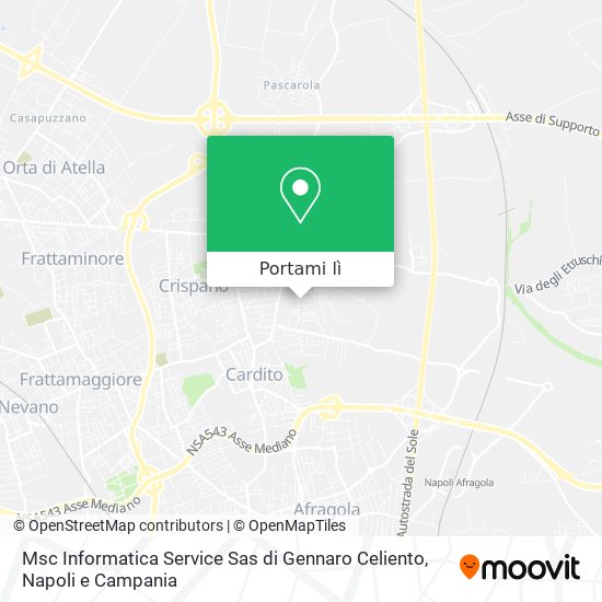 Mappa Msc Informatica Service Sas di Gennaro Celiento