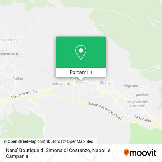 Mappa Nana' Boutique di Simona di Costanzo