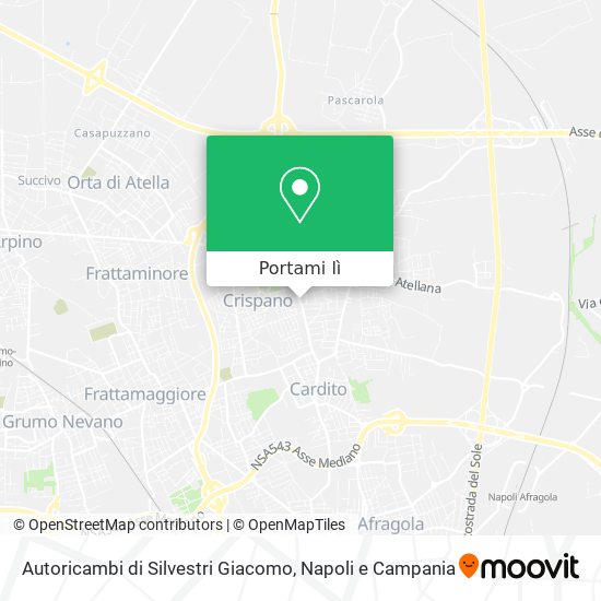 Mappa Autoricambi di Silvestri Giacomo