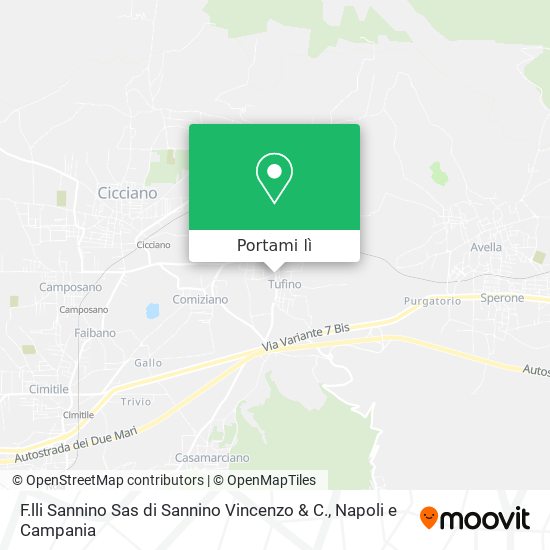 Mappa F.lli Sannino Sas di Sannino Vincenzo & C.