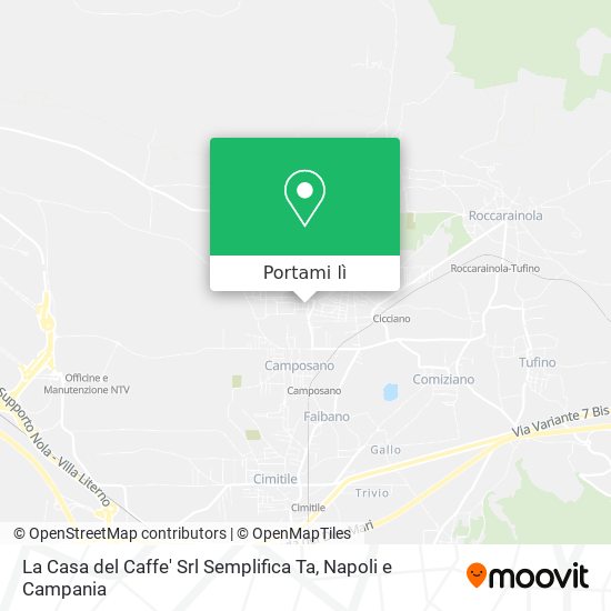 Mappa La Casa del Caffe' Srl Semplifica Ta