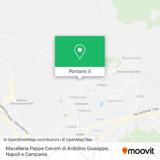 Mappa Macelleria Peppe Cecom di Ardolino Giuseppe