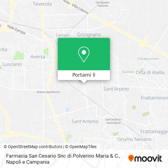 Mappa Farmacia San Cesario Snc di Polverino Maria & C.