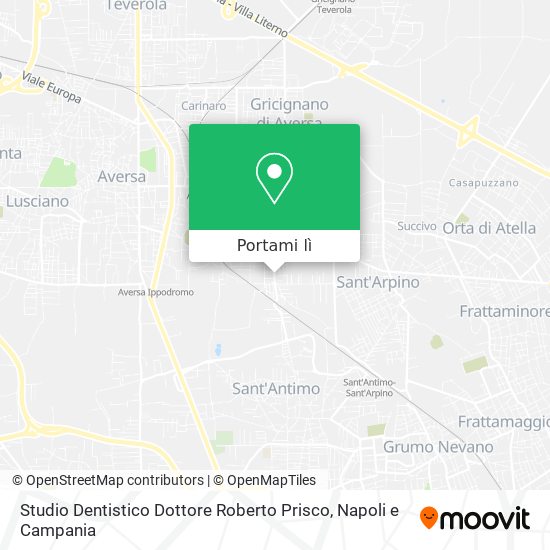 Mappa Studio Dentistico Dottore Roberto Prisco