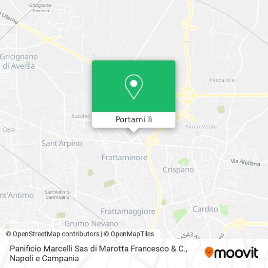 Mappa Panificio Marcelli Sas di Marotta Francesco & C.