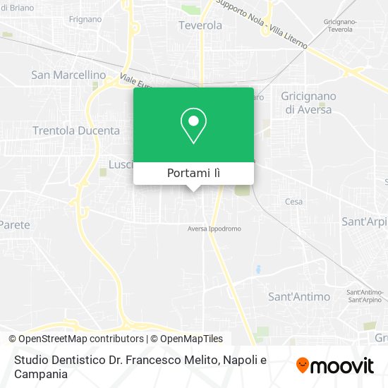 Mappa Studio Dentistico Dr. Francesco Melito