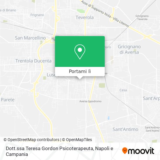 Mappa Dott.ssa Teresa Gordon Psicoterapeuta