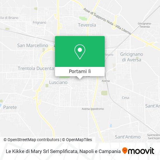 Mappa Le Kikke di Mary Srl Semplificata