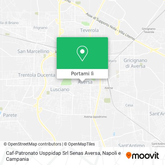 Mappa Caf-Patronato Usppidap Srl Senas Aversa