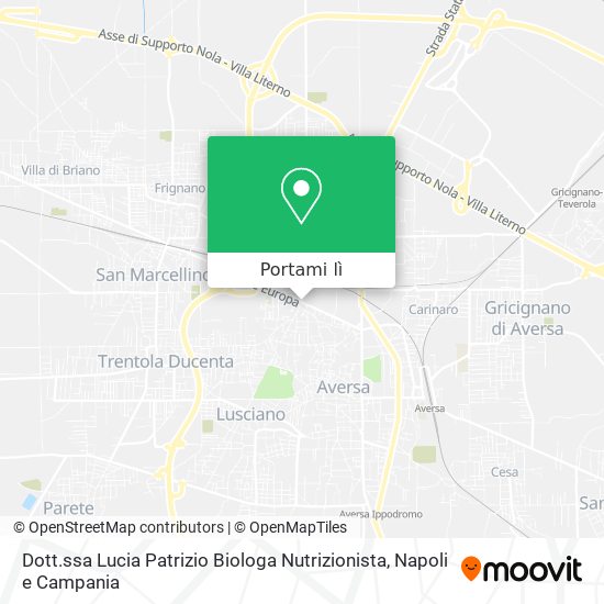 Mappa Dott.ssa Lucia Patrizio Biologa Nutrizionista