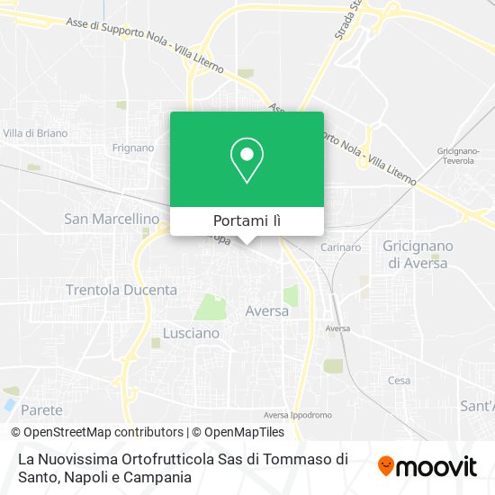 Mappa La Nuovissima Ortofrutticola Sas di Tommaso di Santo