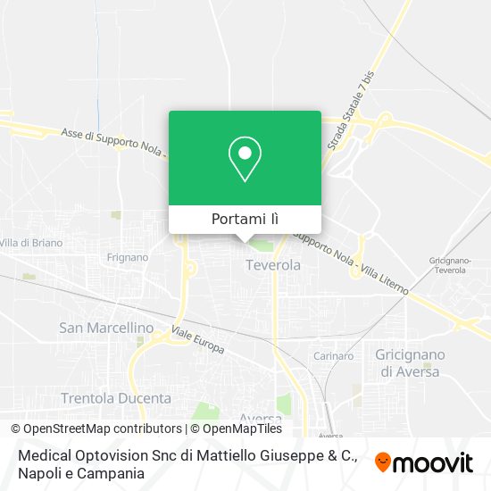 Mappa Medical Optovision Snc di Mattiello Giuseppe & C.
